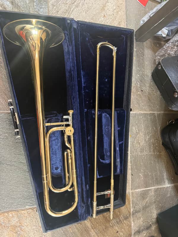 Conn 50H trigger trombone. With case and mouthpiece. USA image 1
