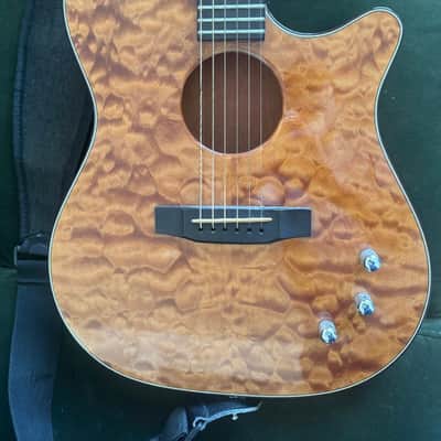 Carvin CC275 Craig Chaquico Thinline Acoustic Electric 2000s - Quilted Maple image 5