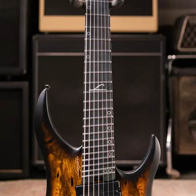 Legator G7FSS-DV Ghost 7-String Multi-Scale Headless Electric Guitar - Death Valley with Gig Bag image 4