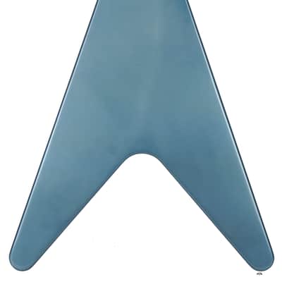 New Gibson Custom Shop 1967 Mahogany Flying V TRG Stinger Series Bahama Blue Stop Bar VOS 400397 image 5