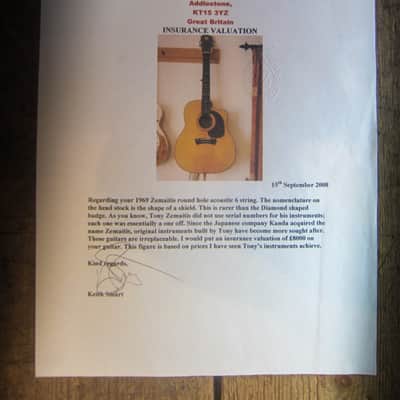 Zemaitis Acoustic - Very rare 1960's Cutaway - Super Rare! image 8