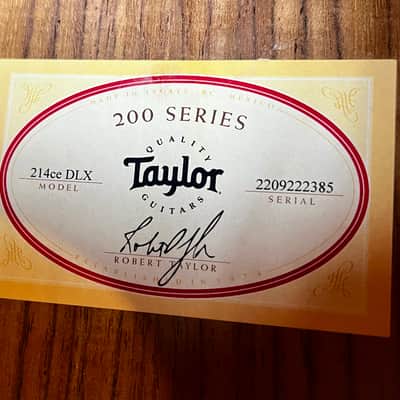 2022 Taylor 214ce DLX image 13