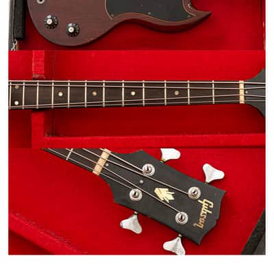 1968 Gibson bass EB-0 in Cherry 6.7lbs! image 7