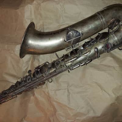 Magnificent Antique Frank Holton Tenor Saxophone, USA, sax body only image 2