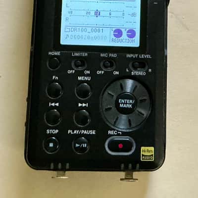 TASCAM DR-100mkIII Handheld Digital Stereo Recorder 2010s - Black image 1