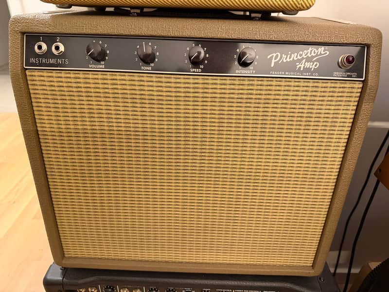 Fender Chris Stapleton Signature '62 Princeton 1x12" 12-Watt Guitar Combo 2019 - Present - Brown Vinyl with Wheat Grille Cloth Bild 1