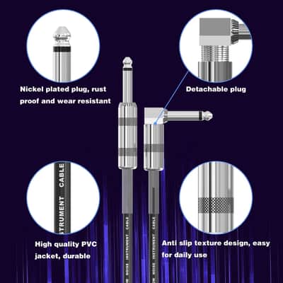 Head Bundle with CM-12 Mono Instrument Cable Straight-to-Right Angle image 5