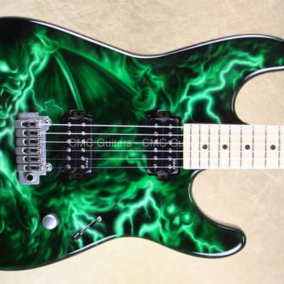 Dean USA Custom Shop 74 Green Demon NAMM Guitar image 1