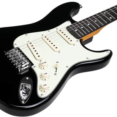 Jay Turser JT-30-BK 30 Series 3/4 Size Double Cutaway Maple Neck 6-String Electric Guitar - Black image 2