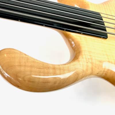 Pedulla Penta Buzz 5 String Bass Fretless 2000 Natural image 13