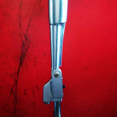 Vintage 1960's Lafayette 99-45460 dynamic Satin Chrome microphone w desk stand & cable Lafayette Olson Midland # 1 image 9