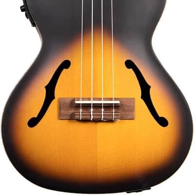Kala KA-JTE/2TS Archtop Tenor Acoustic-Electric Ukulele - Tobacco Burst image 1