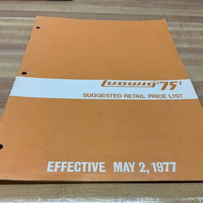 Ludwig 1975 Suggested Retail Price List image 1