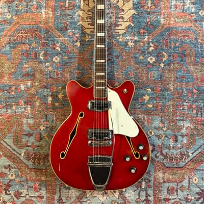 1967 Fender Coronado II with Tremolo, Rosewood Fretboard - Candy Apple Red image 6