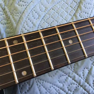 Washburn acoustic guitar 1995 Black Dreadnought D10B image 4