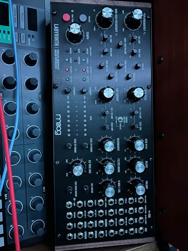 Moog Labyrinth Parallel Generative Synthesizer 2024 - Present - Black with Wood Sides image 1