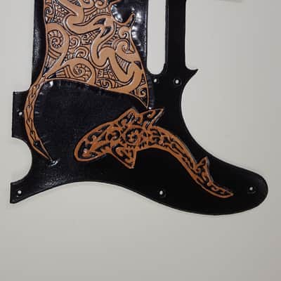 leather Pick guard Custom fitsTelecaster 2019 "this is just a sample but you design your pick guard" image 2