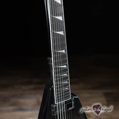 ESP LTD Arrow-1007B Evertune Baritone 7-String Fishman Fluence Guitar – Black image 4