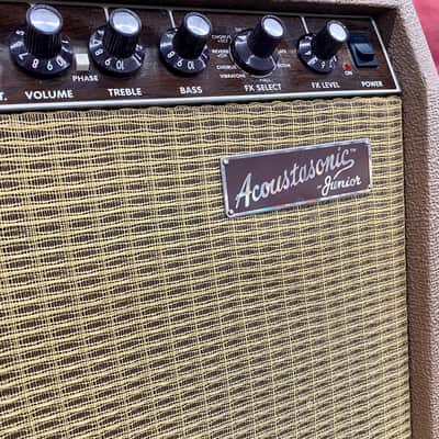 Fender Acoustasonic Junior 2-Channel 2 x 40-Watt 2x8" Acoustic Guitar Amp - Brown image 5