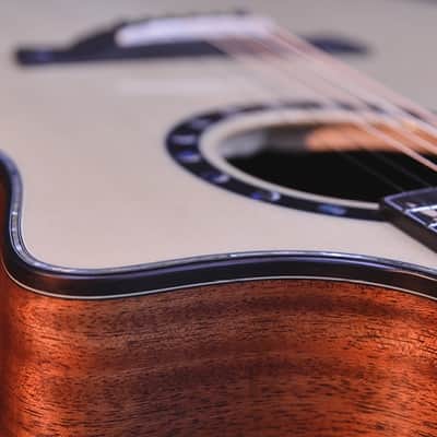 Crafter ML G-MAHO CE Anniversary MAHO Series Grand Auditorium Cutaway Moonlight Inlay Solid Spruce Top Mahogany Neck 6-String Acoustic-Electric Guitar w/Gig Bag image 5