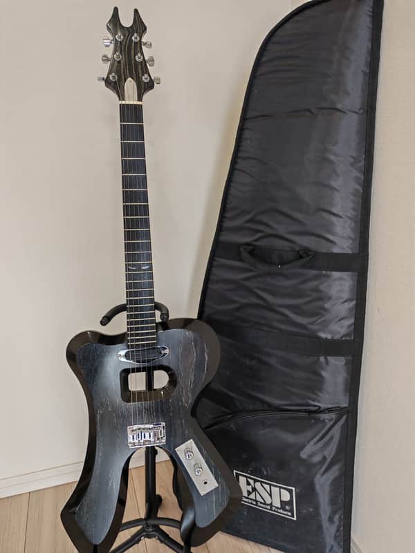 2016 ESP GCA Custom Order "The R" Rock 'n' roll - Winner of Grand Prize Guitar Design - Black image 1