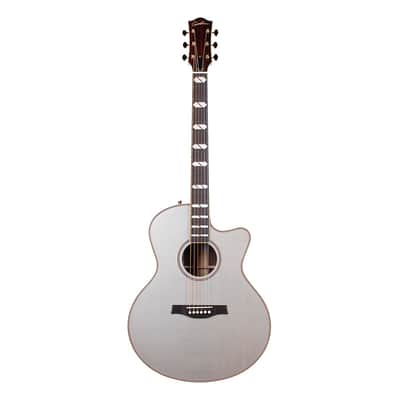 Godin Connaisseur MJ Satina RW Acoustic-Electric Guitar Mini-Jumbo - Gray image 2