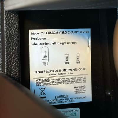 Fender '68 Custom Vibro Champ Reverb image 6