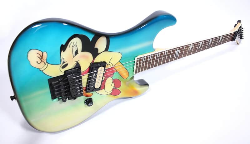Kramer Baretta I Mighty Mouse Kline graphic mint  1987 image 1