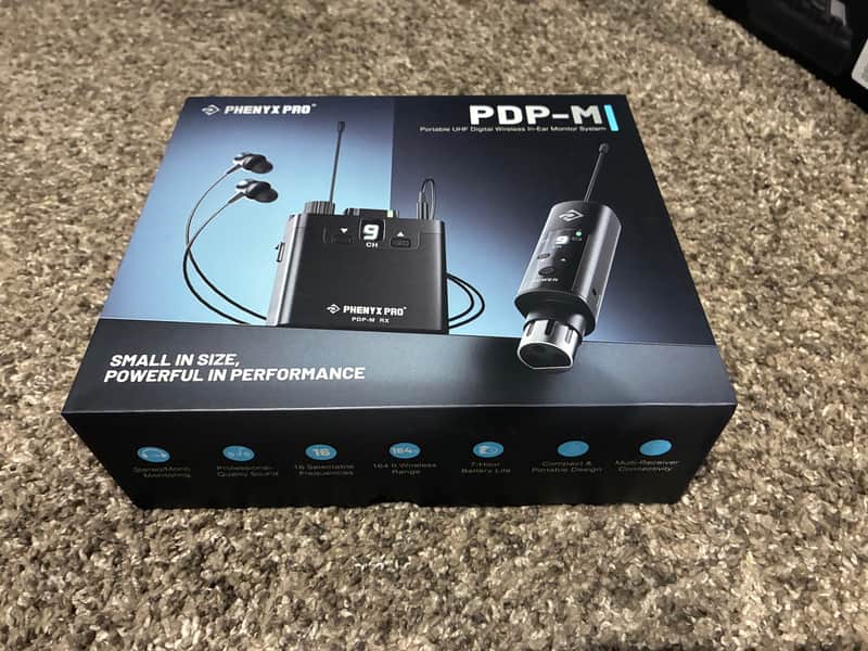Open Box! PDP-M | Portable UHF Stereo Wireless in-Ear Monitor System w/ 16 Frequencies image 1
