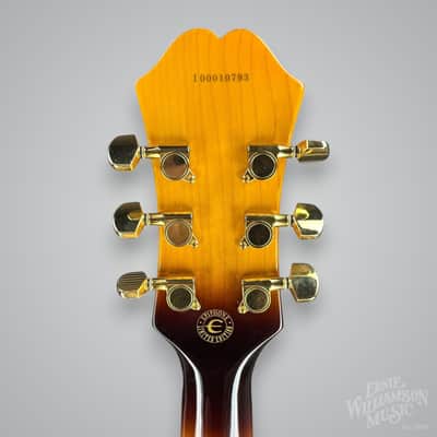 Epiphone Dot Deluxe Vintage Sunburst Semi Hollowbody Electric Guitar image 8
