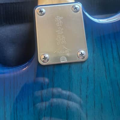 Fujigen (FGN) Guitars Neo Classic NST110MAH-SBB/01 See Through Blue Burst image 3