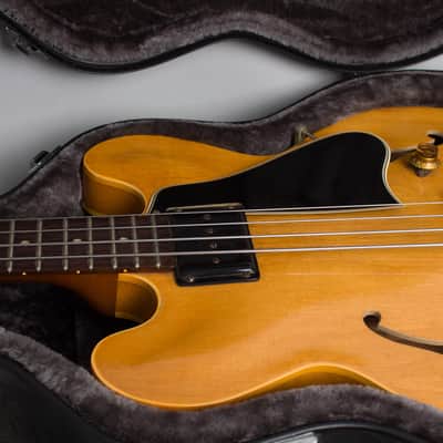 Gibson  EB-2N Electric Bass Guitar (1959), ser. #A-34919, black tolex hard shell case. image 11