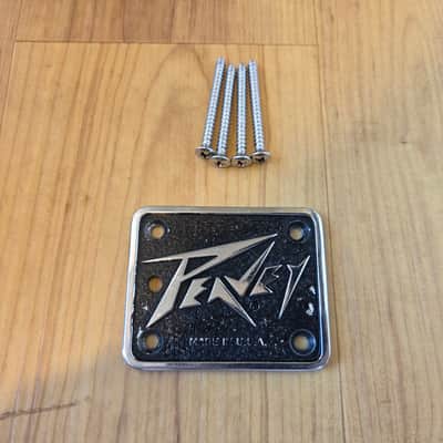 Vintage Early 1980's Peavey T-Series Guitar Neck Plate w/ Mounting Screws! image 1