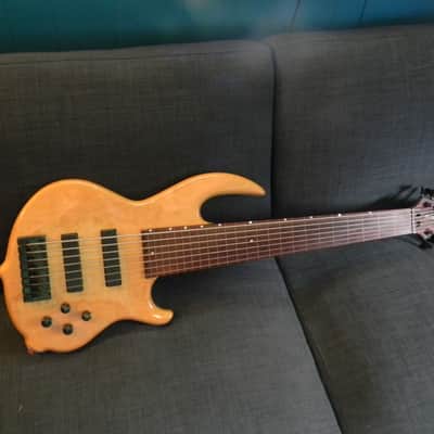 Conklin Groove Tools GT-7 - 7 String Fretless Bass Clear Hard Natural RARE! image 13