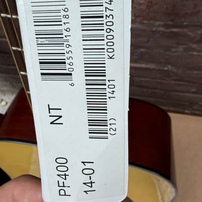 Ibanez PF400-NT-14-01 Dreadnought Acoustic Guitar w/ Hardshell Case, Strap & Extras - Natural image 7