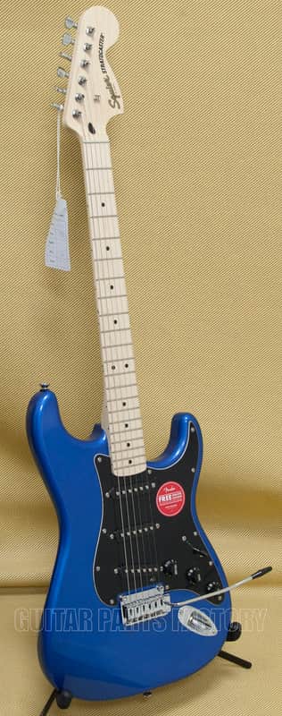 037-8003-502 Squier Affinity Series® Stratocaster®, Maple Fingerboard, Black Pickguard, Lake Placid Blue image 1