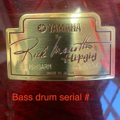Yamaha Rick Marotta Hip Gig 5 Piece Nesting Drum Kit 2010s - Cherry Red image 10