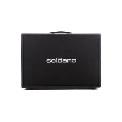 Soldano 2x12" Cab 120w 8 Ohms Black Tolex Black Grille w/Celestion Vintage 30 Speakers image 1