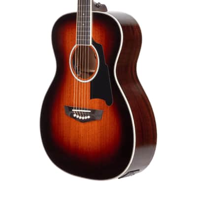D'Angelico Excel Tammany Acoustic-Electric Guitar â€“ Mahogany Burst, Solid Sitka Spruce Top, Fishman Sonitone image 9