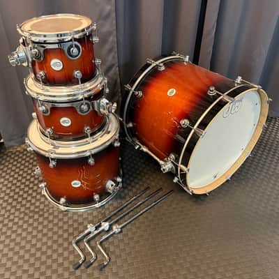 DW Design Series 8x10/9x12/14x16/18x22" 4pc Shell Pack 2022 - Present - Tobacco Burst image 1
