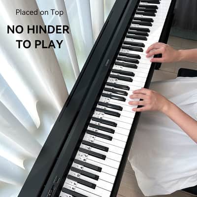 Piano Notes Guide Removable Learn Note Label for 88-Key Full Size, Made of Silicone Better than Stickers image 3