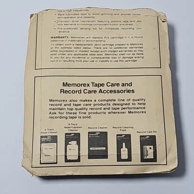 Vintage Memorex 45 Minute Blank 8 Track Recording Tape Cartridge NOS image 2