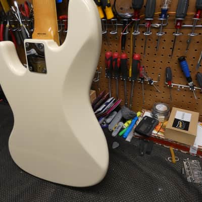 Fender '66' Jazz Bass MIJ 2013 - Olympic White w/Matching Headstock - - LOTS of Great Upgrades!! image 6