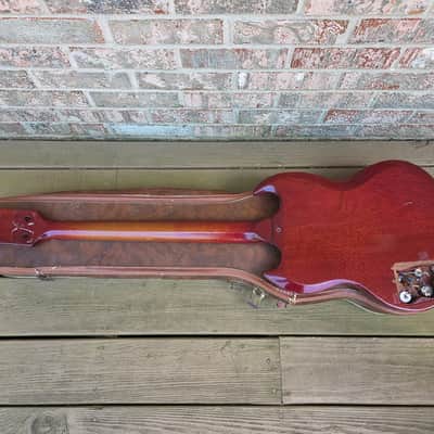 Vintage 1962 Gibson EB-0 Bass Guitar Husk Project w/ Original Softshell Case! image 13