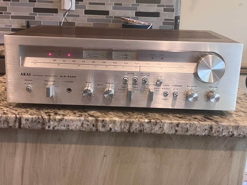 AKAI AA 1150 Stereo Receiver. 50 WPC - Cleaned - Tested - Awesome image 1