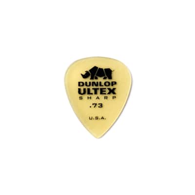 Dunlop Ultex Sharp Guitar Picks 0.73mm (6-Pack) - Set of Picks image 1