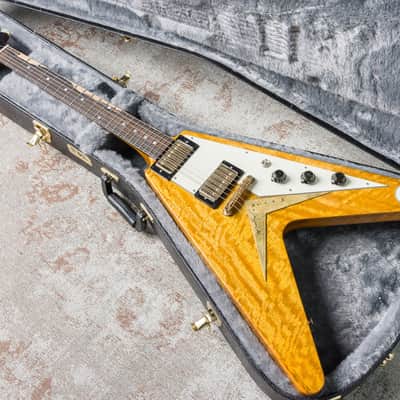 Echopark Flamed Korina Flying V Albert 58 Custom image 3