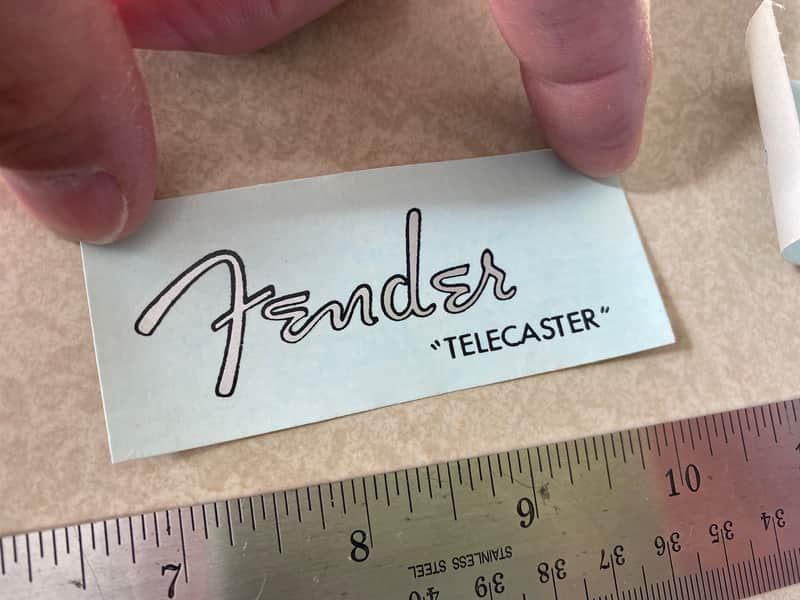 Two 1960s Fender Telecaster Vintage Decals Silkscreened RARE (You get 2!) image 1