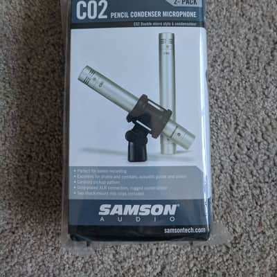 [Unopened] Samson C02 Stereo Pair Condenser Microphones w/ Carrying Case & Shock Mounts image 2