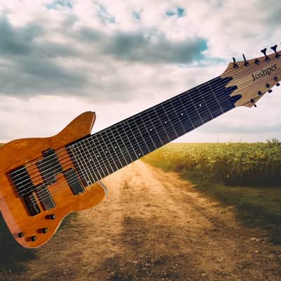 New Professional Joshper Brand double neck guitar bass combo wide neck seven string electric guitar seven string electric bass hard case padded fur image 1